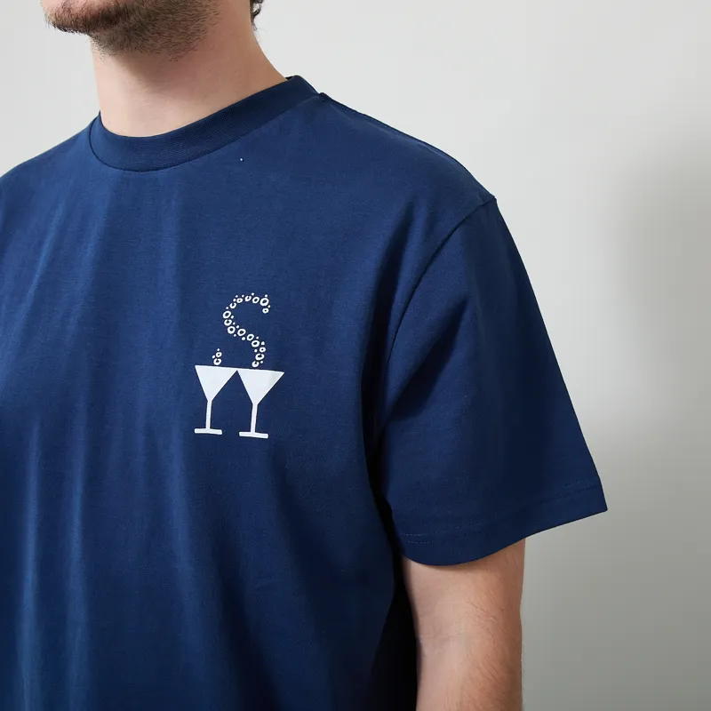 Service Works Martini T Shirt Navy-5