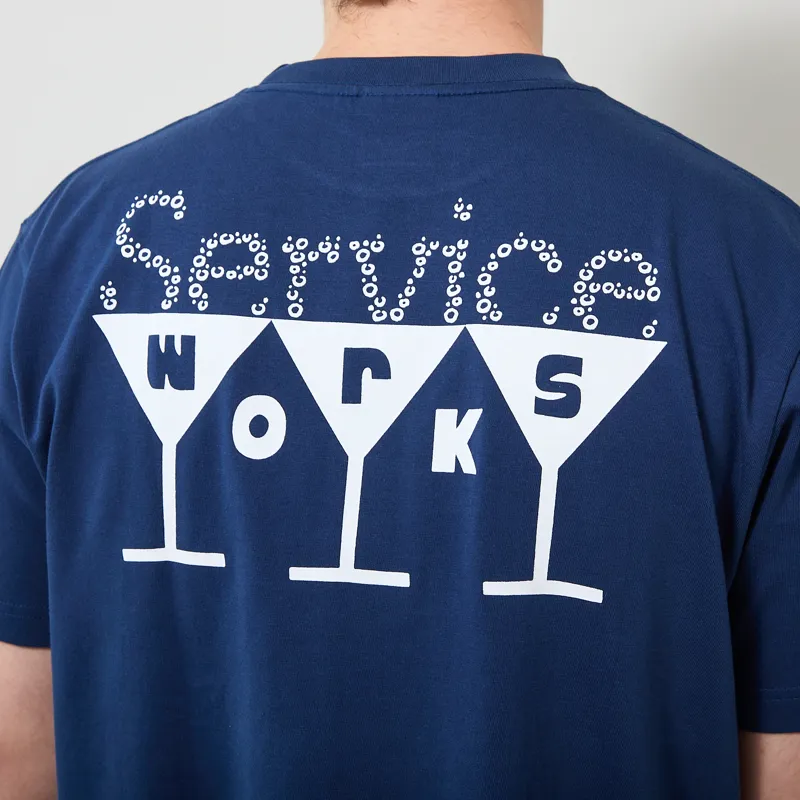Service Works Martini T Shirt Navy-6