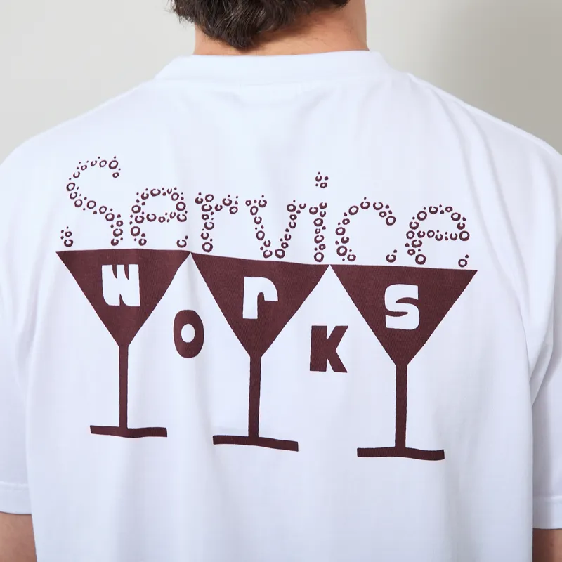 Service Works Martini T Shirt White-5