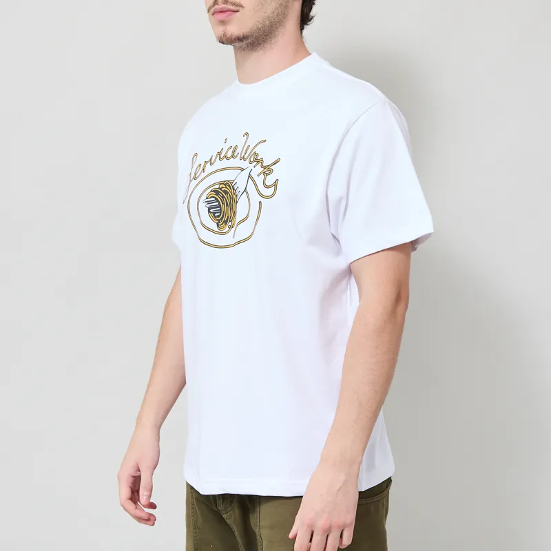 Service Works Spaghetti T Shirt White-1