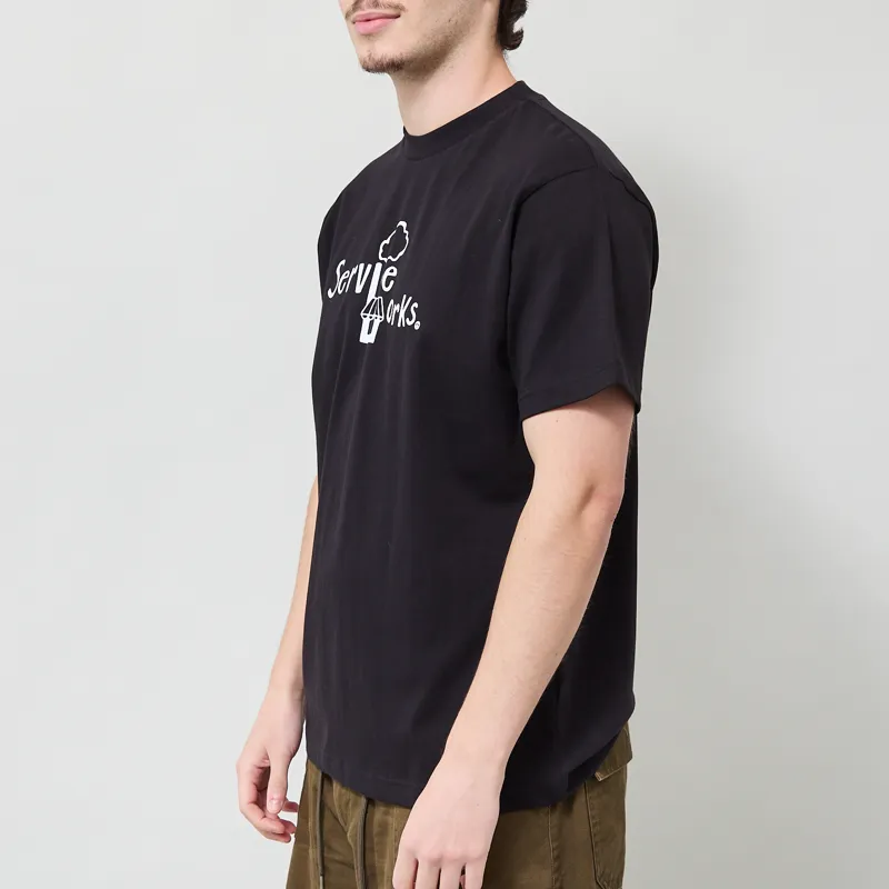 Service Works Kiosk T Shirt Black-1