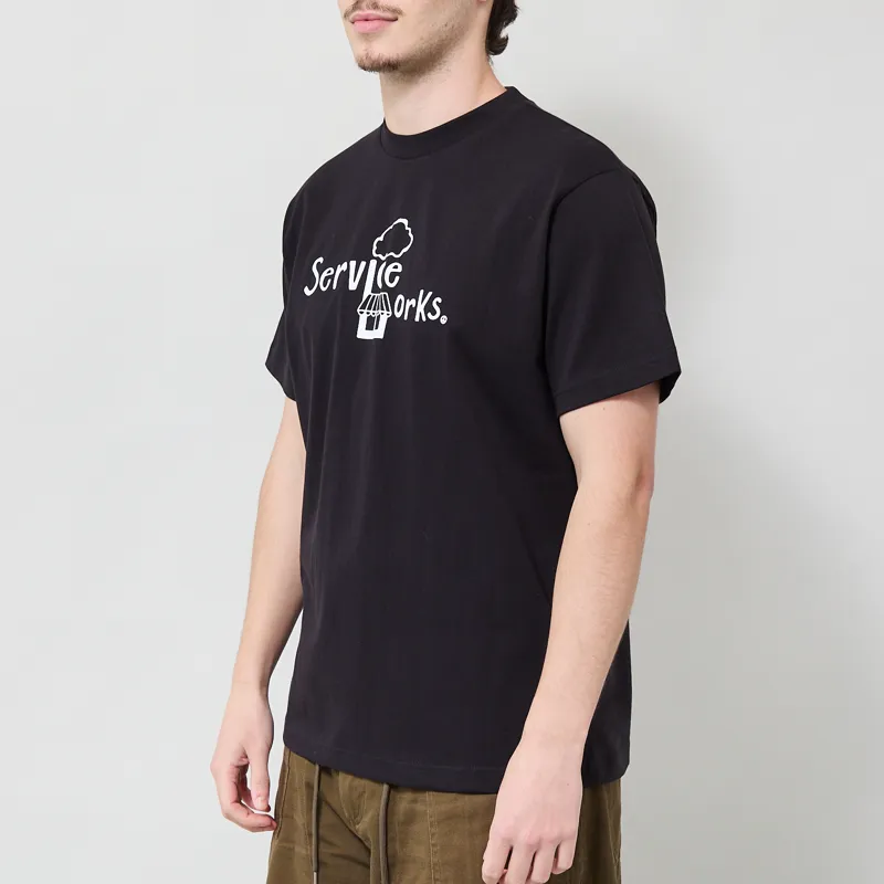Service Works Kiosk T Shirt Black-2
