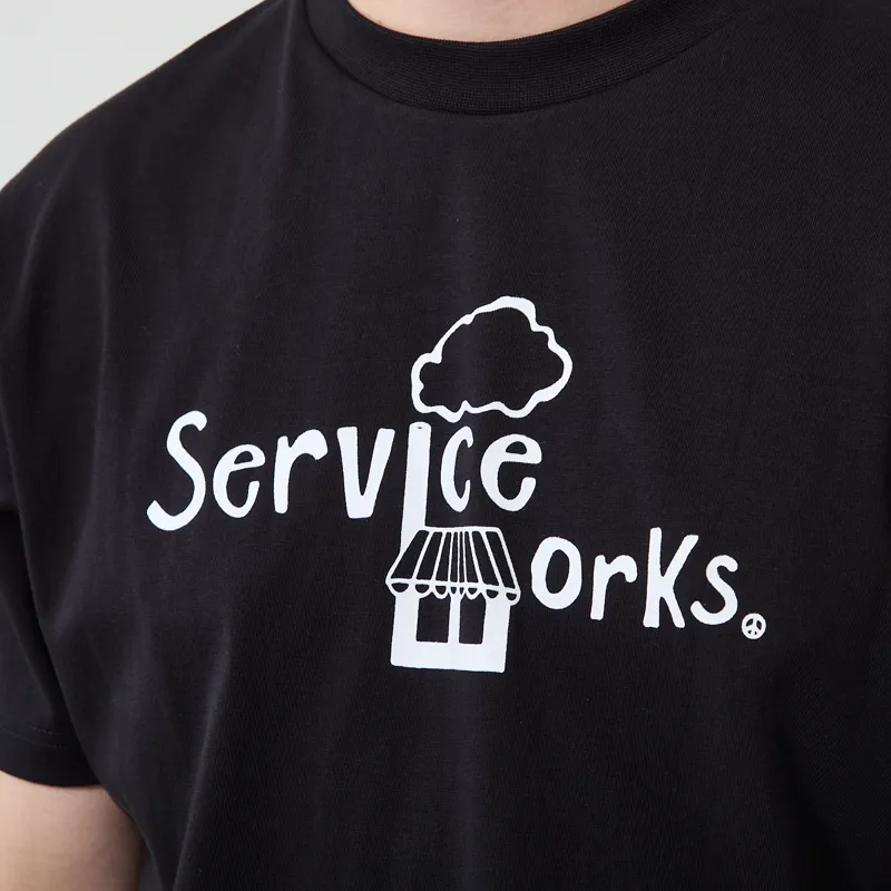 Service Works Kiosk T Shirt Black-3