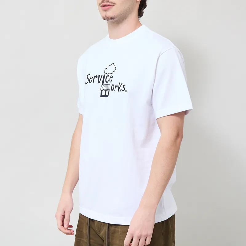 Service Works Kiosk T Shirt White-1