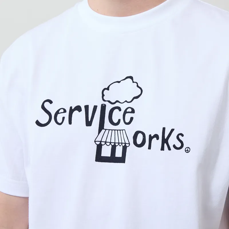 Service Works Kiosk T Shirt White-4