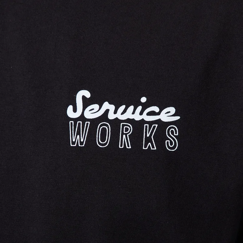 Service Works Eating Adventures T Shirt Black-6