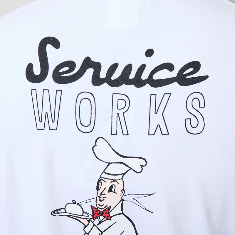Service Works Eating Adventures T Shirt White-6
