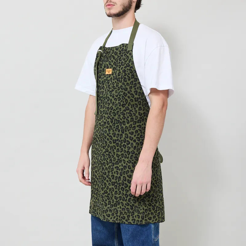Service Works Patterned Apron Green Leopard-1