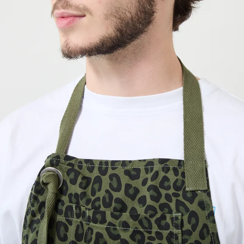 Service Works Patterned Apron Green Leopard-3