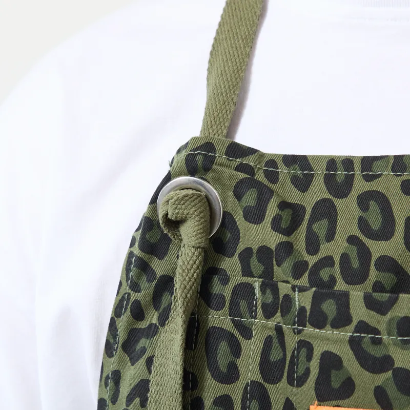 Service Works Patterned Apron Green Leopard-4