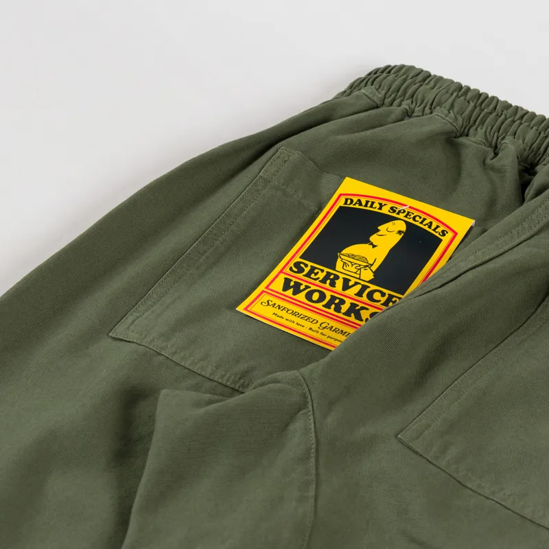 Service Works Classic Canvas Chef Pants Olive-7
