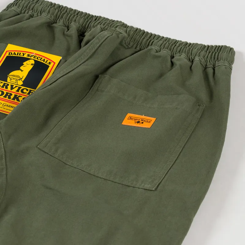 Service Works Classic Canvas Chef Pants Olive-8