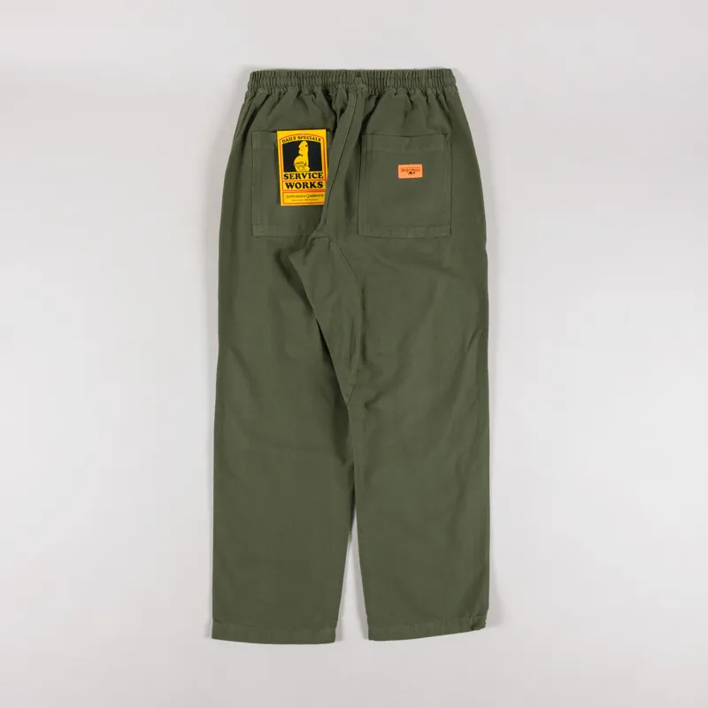 Service Works Classic Canvas Chef Pants Olive