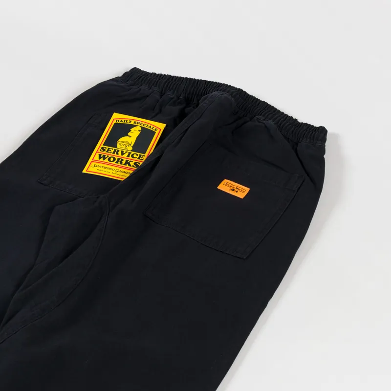 Service Works Classic Denim Chef Pants Black-3