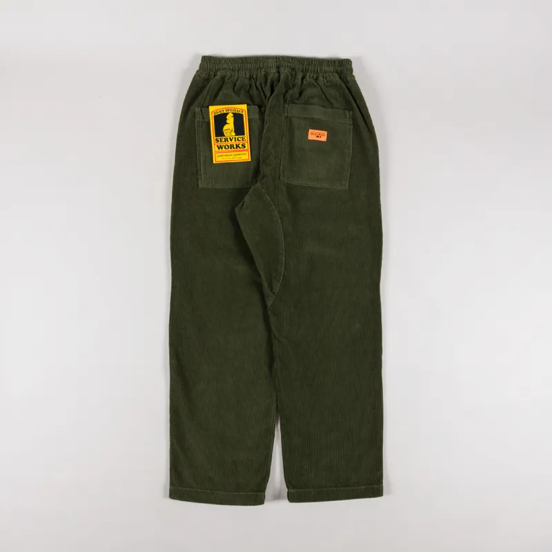 Service Works Corduroy Chef Pants Olive
