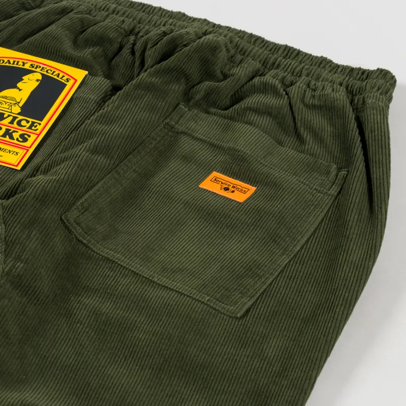 Service Works Corduroy Chef Pants Olive-7