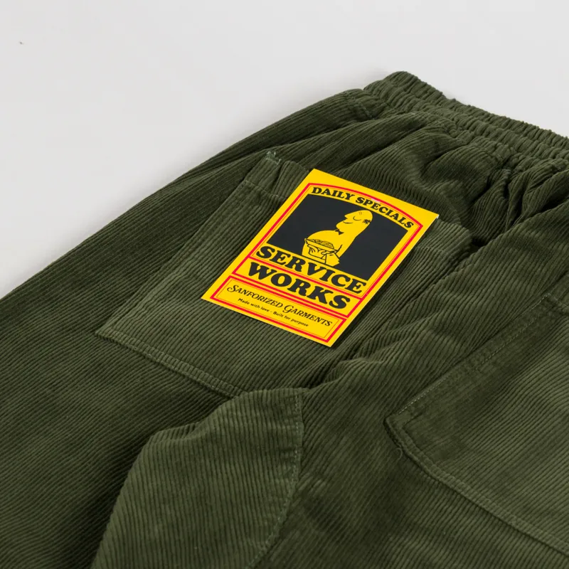 Service Works Corduroy Chef Pants Olive-8