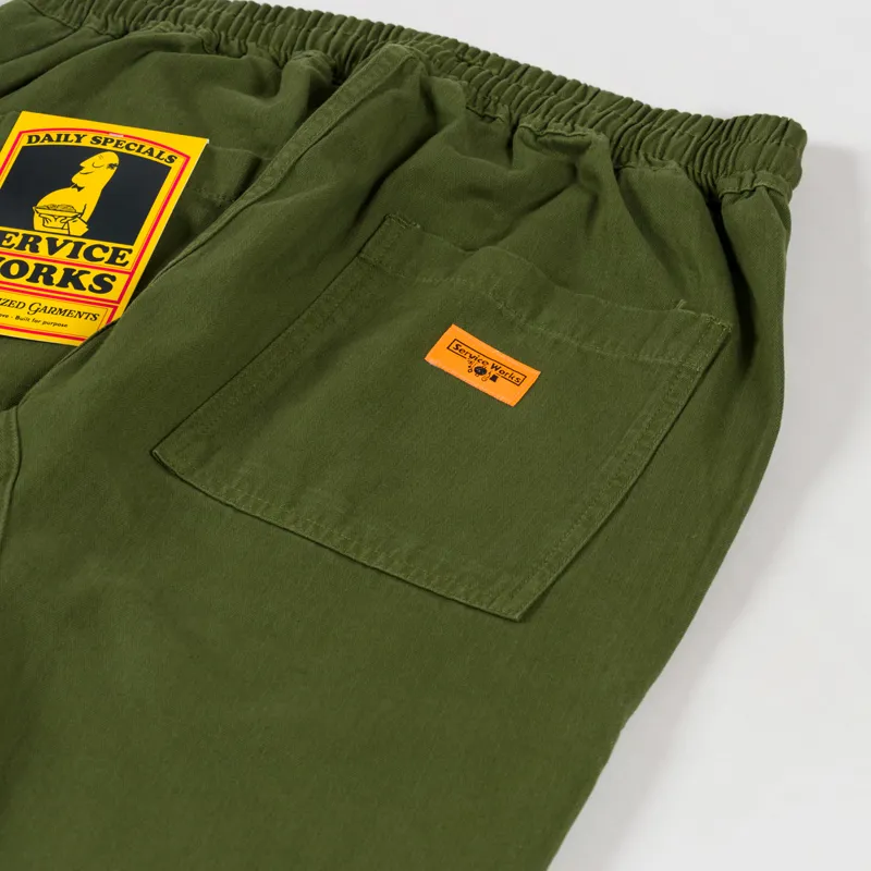 Service Works Herringbone Chef Pants Pesto-7