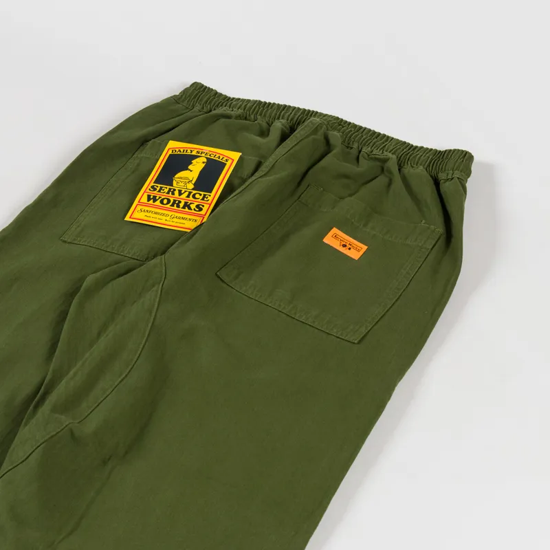 Service Works Herringbone Chef Pants Pesto-3
