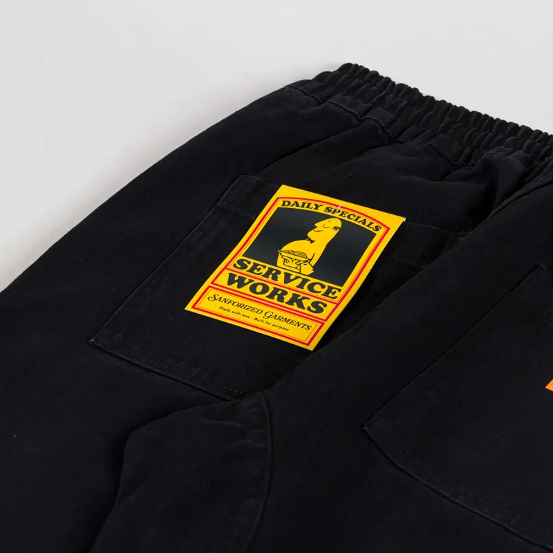 Service Works Herringbone Chef Pants Black-7