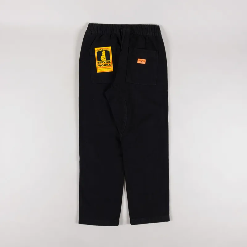 Service Works Herringbone Chef Pants Black