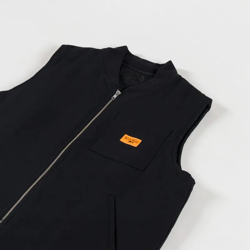 Service Works Padded Work Vest Jacket Black-3