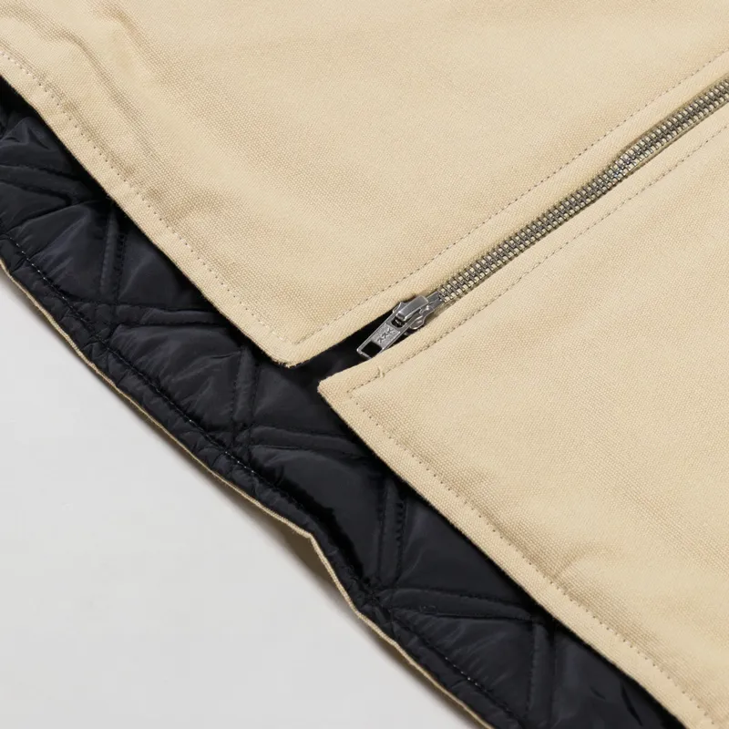 Service Works Padded Work Vest Jacket Pale Khaki-6