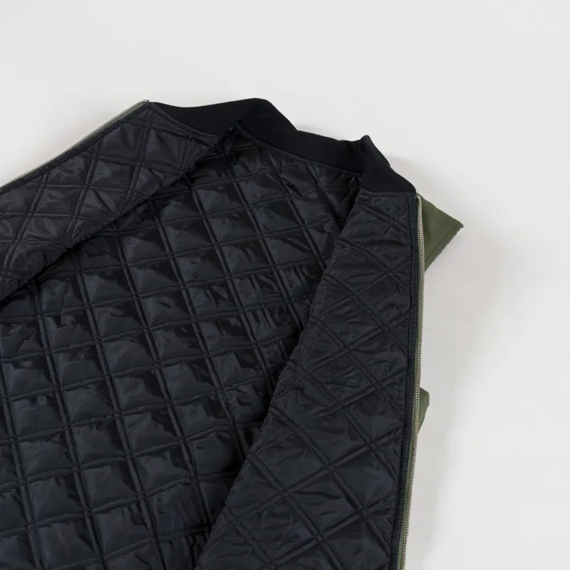 Service Works Padded Work Vest Jacket Olive-4