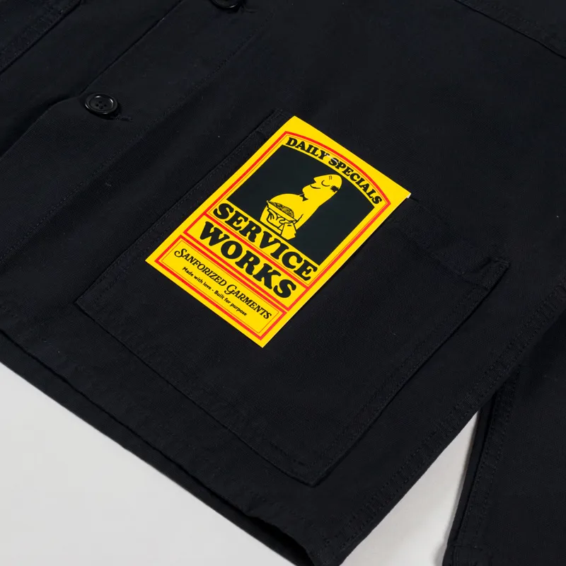 Service Works Canvas Coverall Jacket Black-7