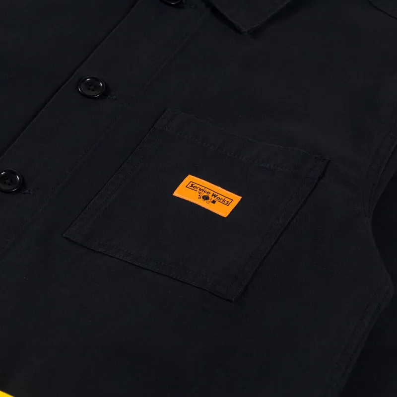 Service Works Canvas Coverall Jacket Black-8