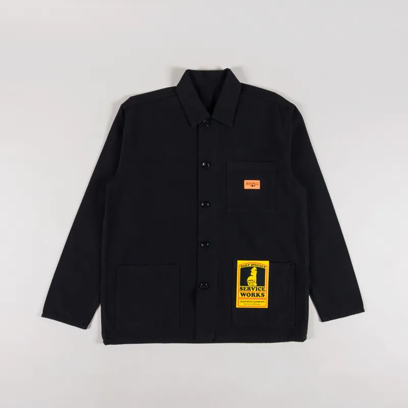 Service Works Canvas Coverall Jacket Black