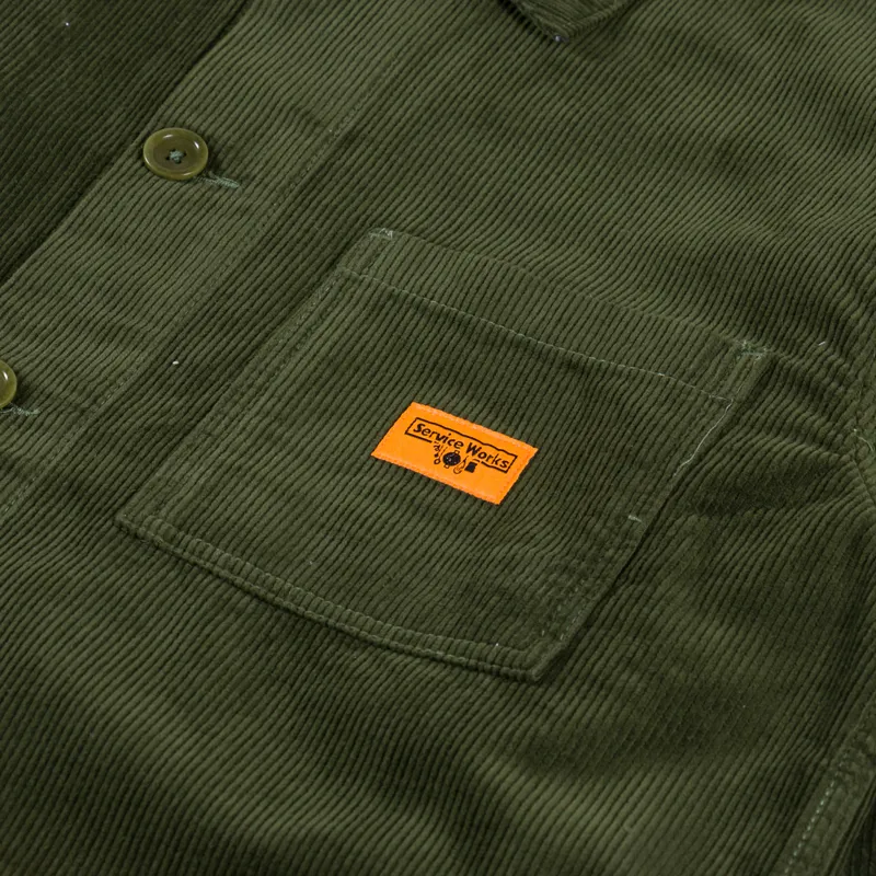 Service Works Cord Coverall Jacket Olive-4