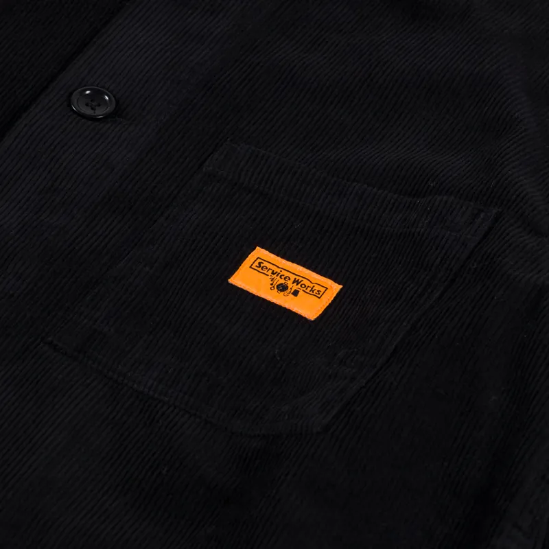 Service Works Cord Coverall Jacket Black-5