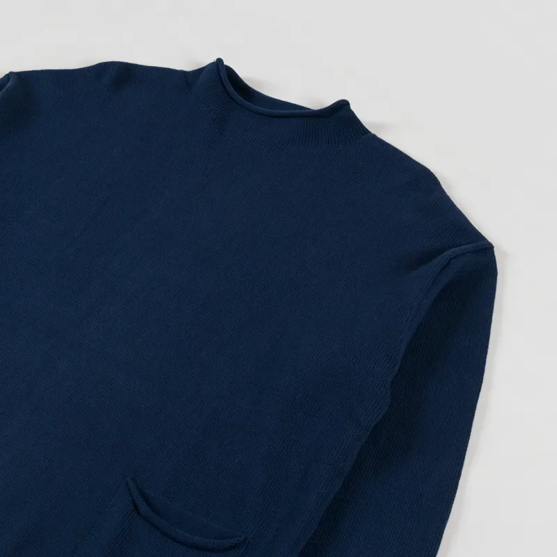 Service Works Mock Smock Sweater Navy-2