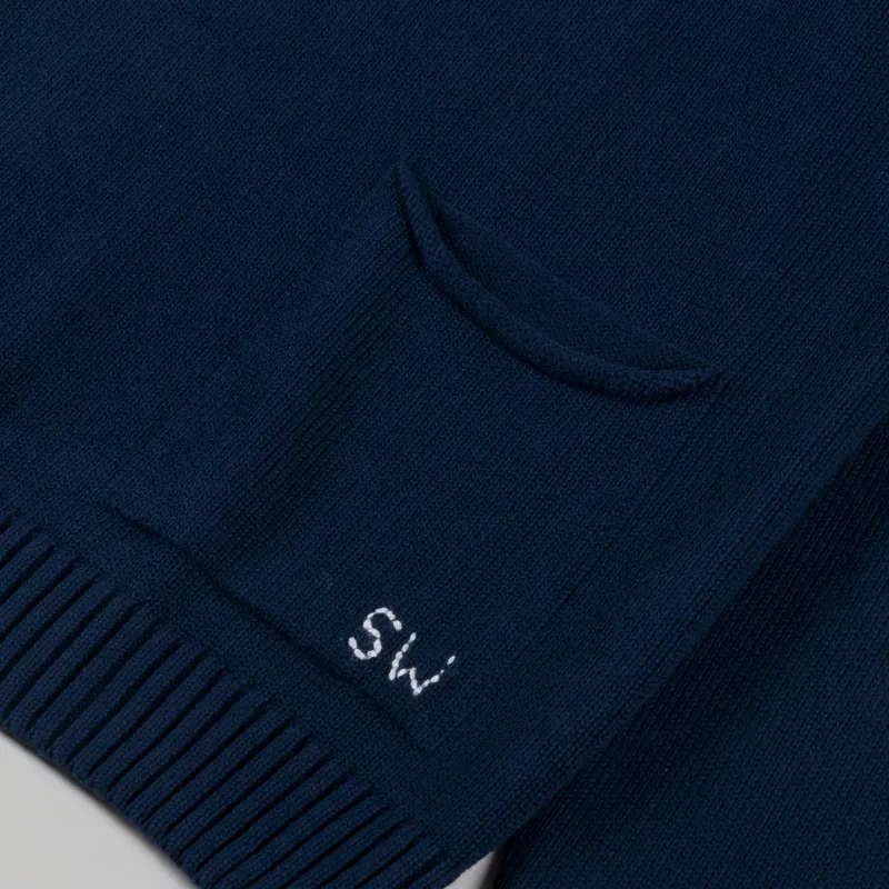 Service Works Mock Smock Sweater Navy-4