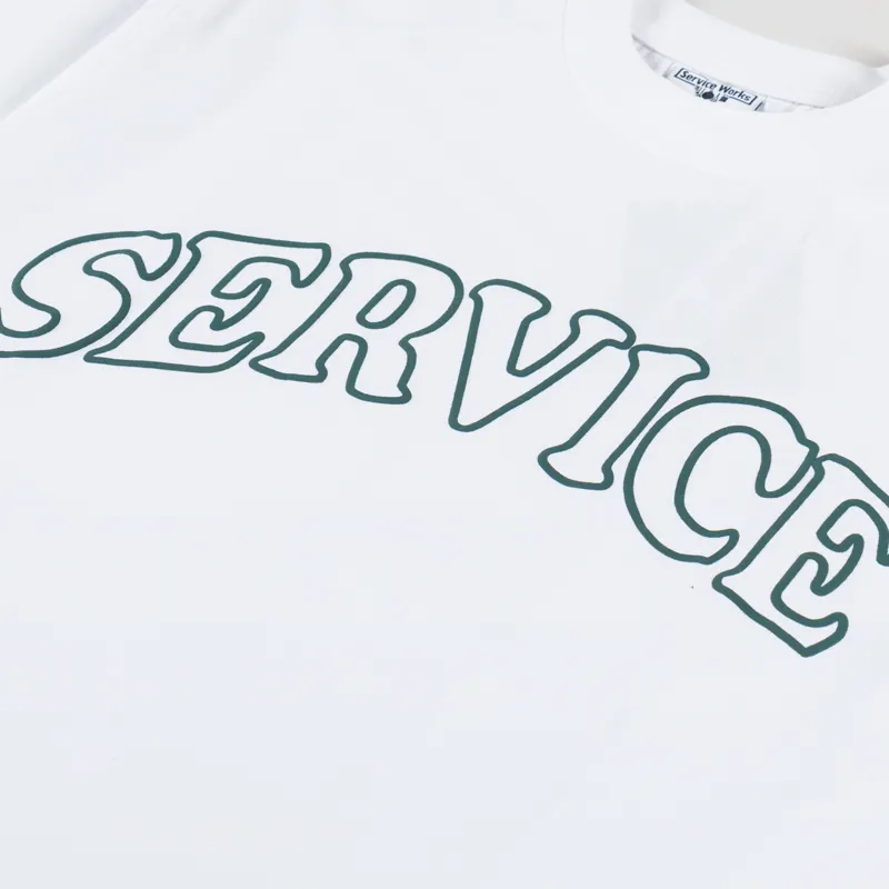 Service Works Arch Logo T Shirt White-2