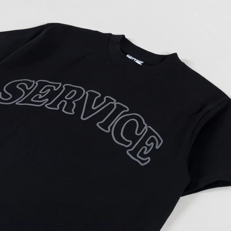 Service Works Arch Logo T Shirt Black-1
