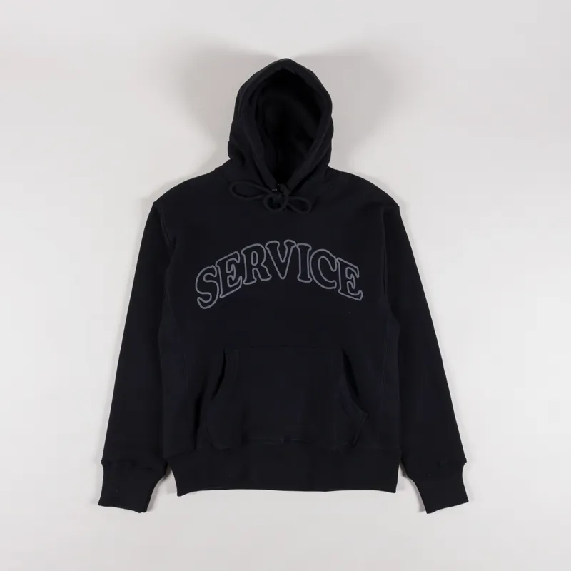 Service Works Arch Logo Hoodie Black