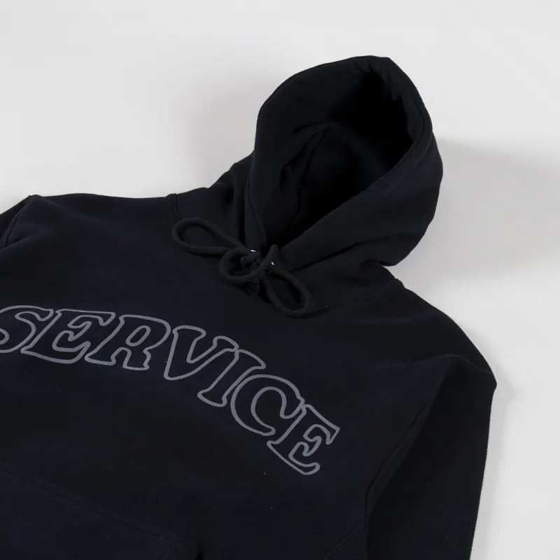 Service Works Arch Logo Hoodie Black-2