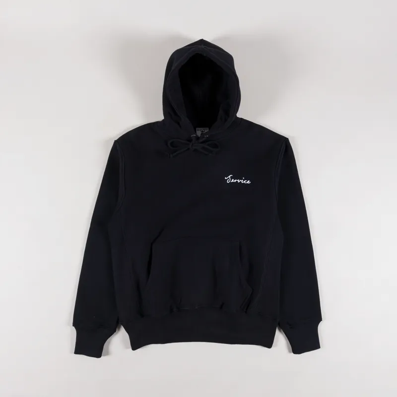 Service Works Script Logo Hoodie Black