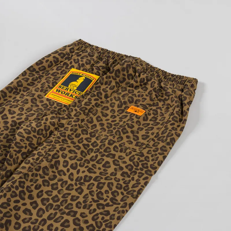 Service Works Leopard Chef Pants Brown-3