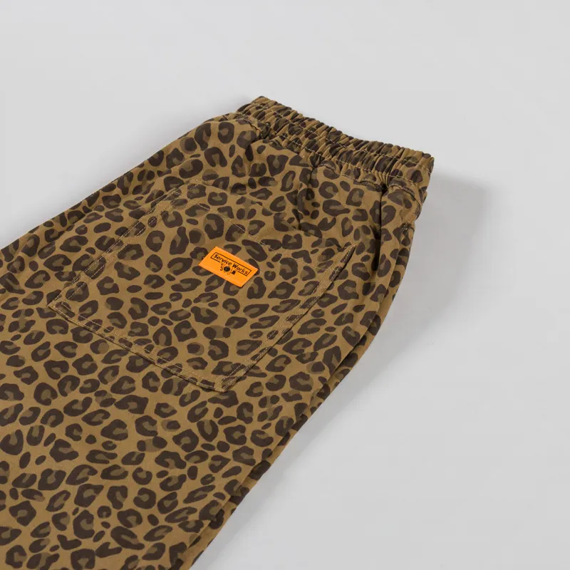 Service Works Leopard Chef Pants Brown-5