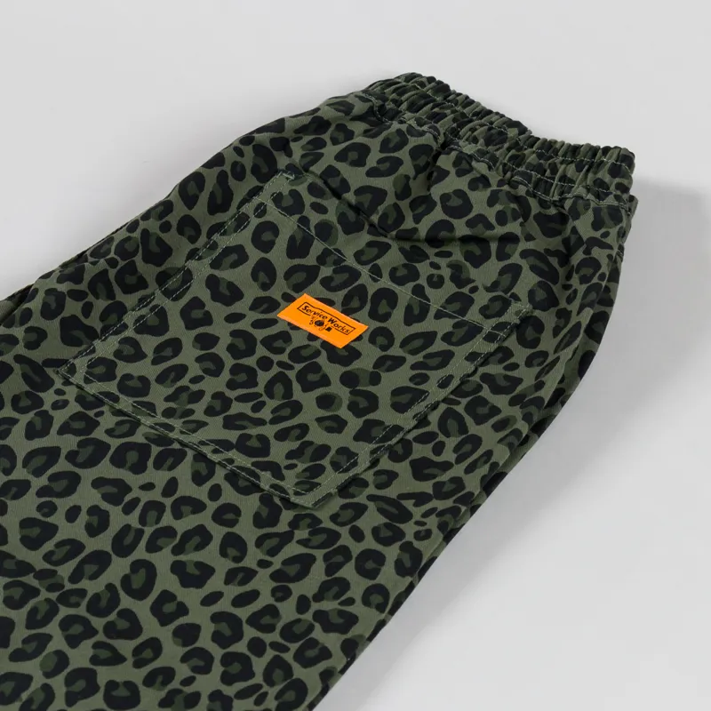 Service Works Leopard Chef Pants Green-5