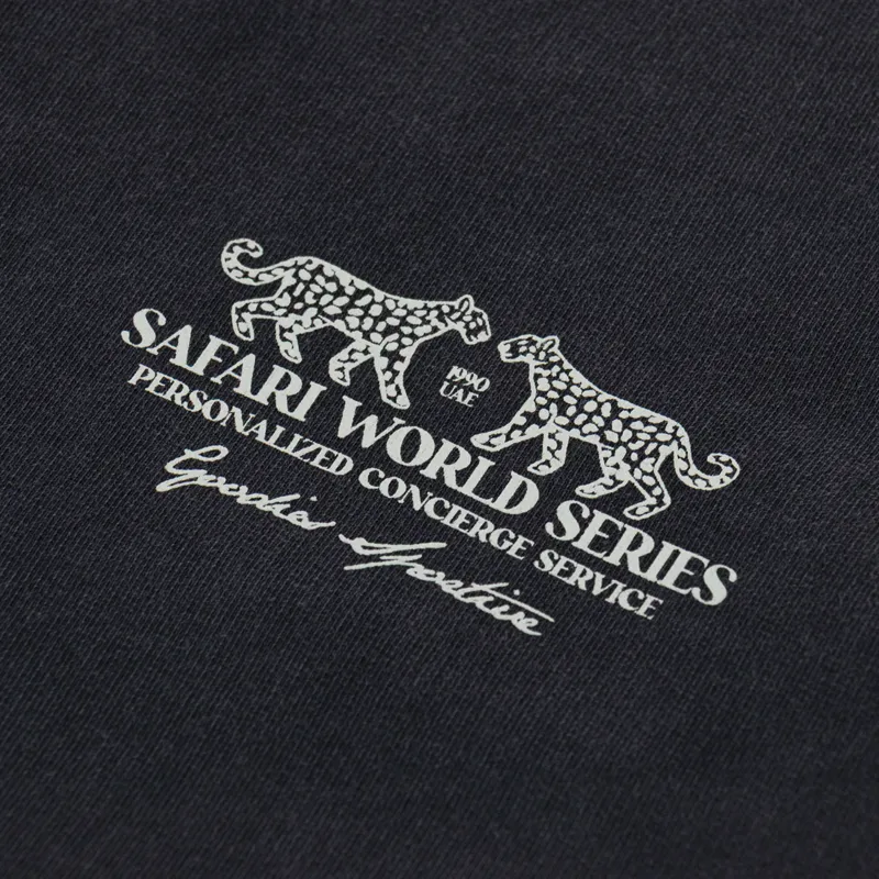 Goodies Sportive Safari World Series Crewneck Black Stone Washed-6