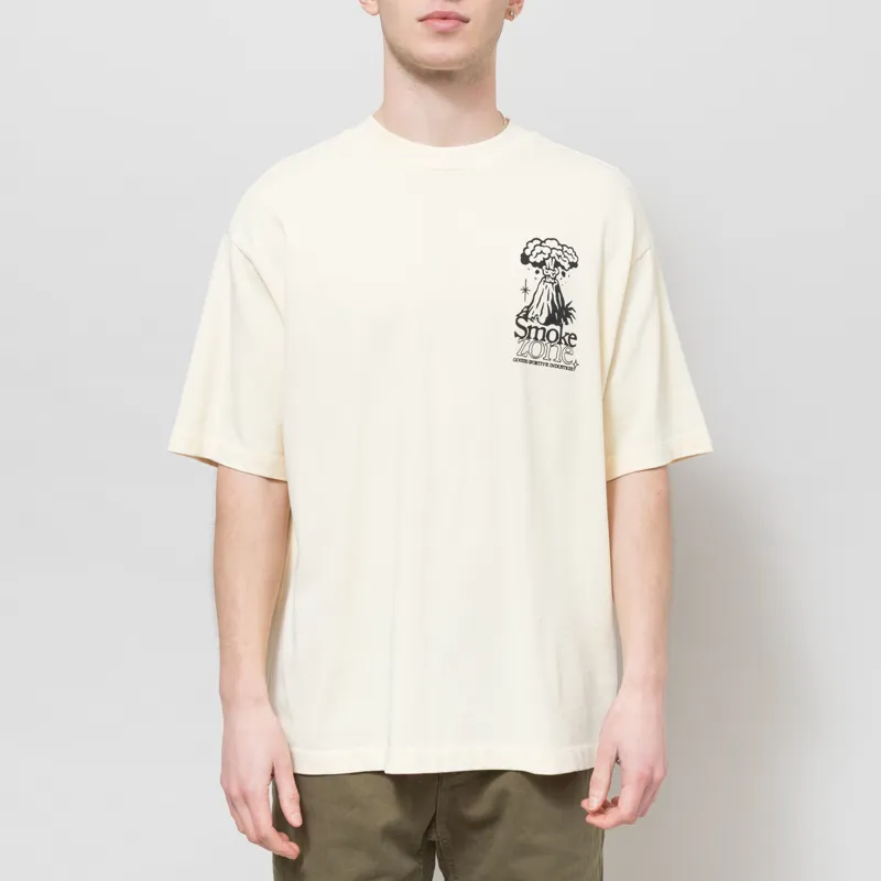 Goodies Sportive Smoke Zone T Shirt Butter-2