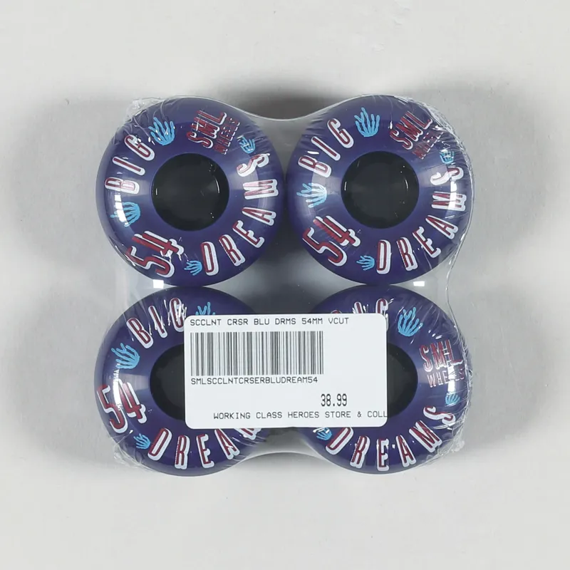 SML Wheels Succulent Cruiser Wheels Blue Dreams 92a 54mm V-Cut
