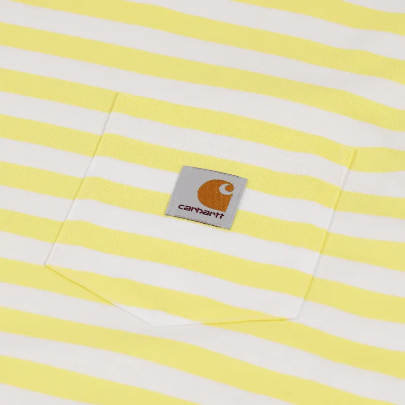 Carhartt WIP Scotty Pocket T Shirt Limoncello White-1
