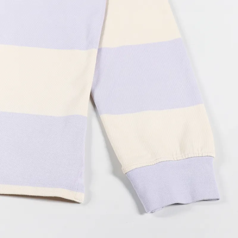 Aries x Umbro Screenprinted Rugby Shirt Lilac Cream White-5