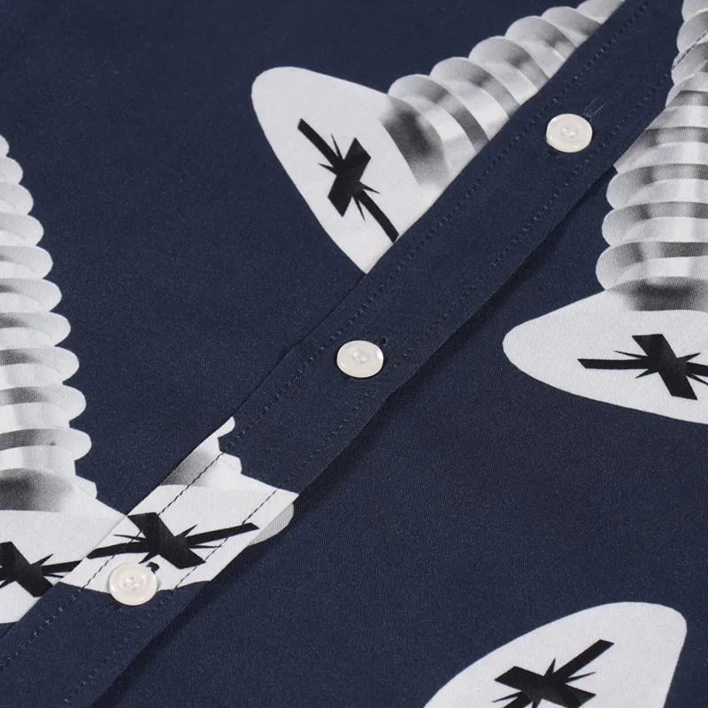 Butter Goods Screw Short Sleeve Shirt Navy-2