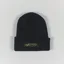 Ostrya Script Recycled Cashmere Beanie Black